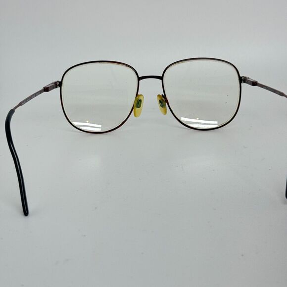 Vintage Semester 7 Flex K2 Red Marble Metal Oval Sunglasses FRAMES ONLY H14356 - Picture 4 of 8